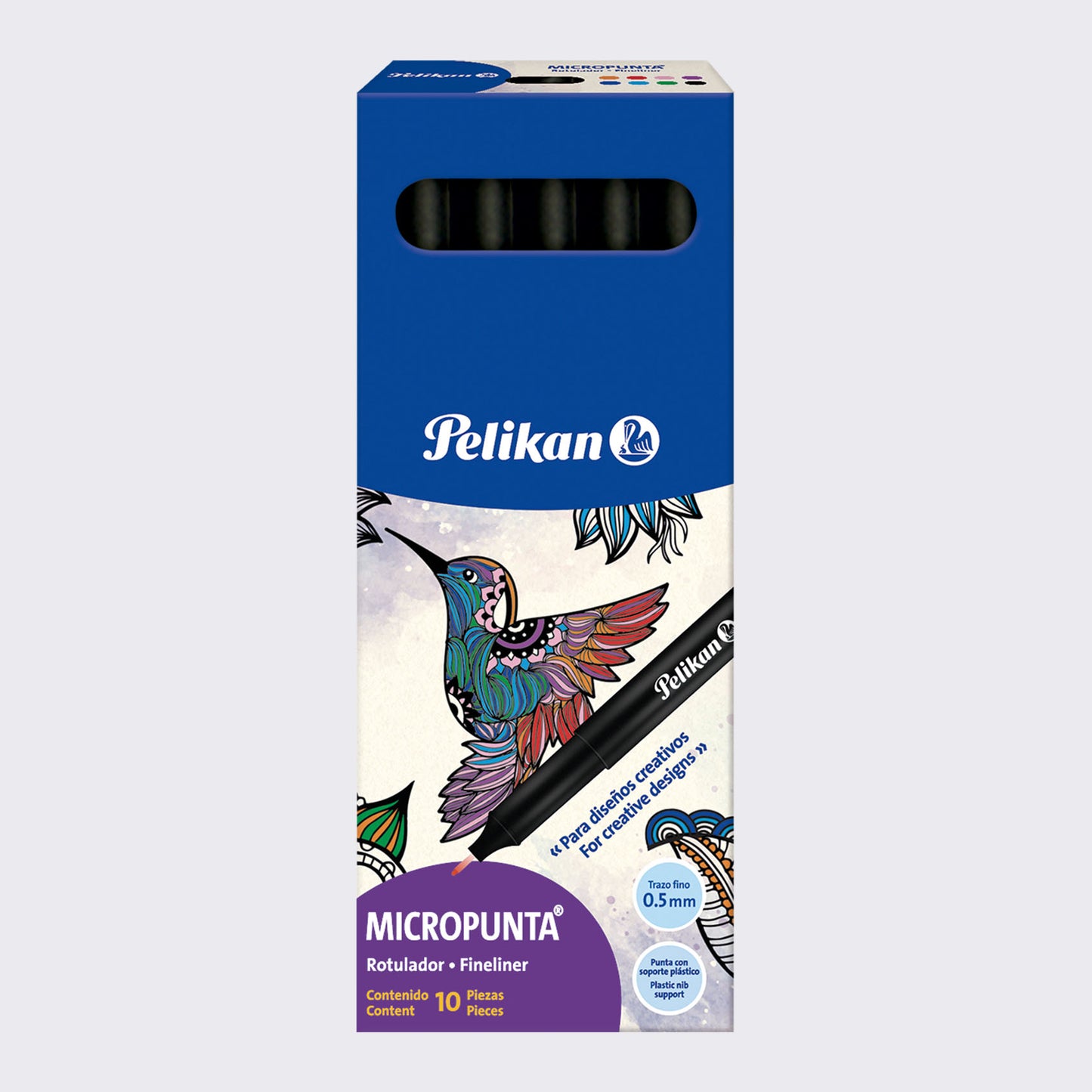 MICROPUNTA NEGRO CJ/10