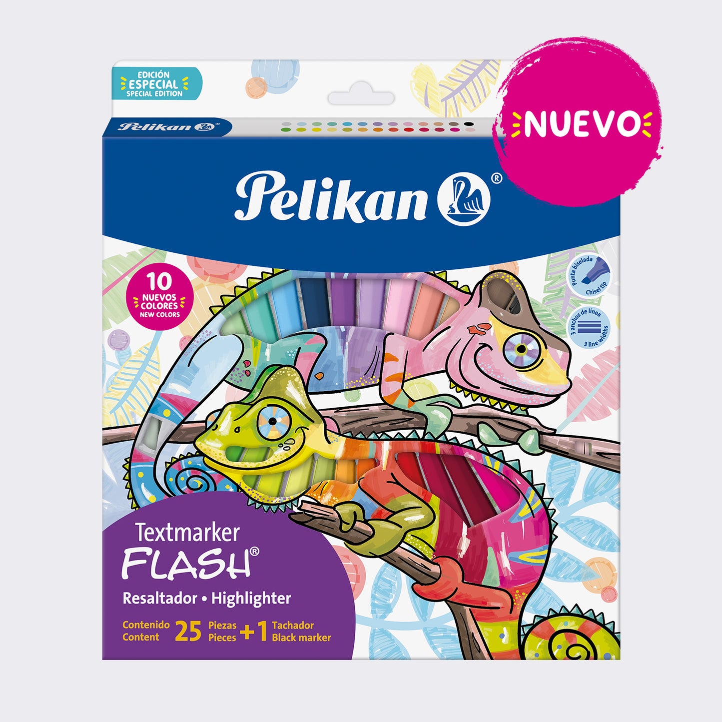 TEXTMARKER FLASH CAMALEÓN CJ/26 COLORES SURTIDOS