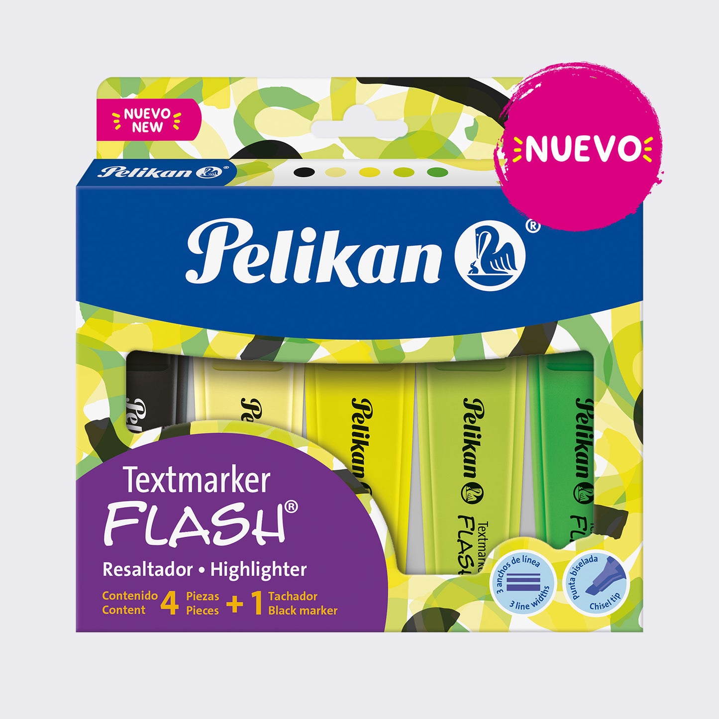 CJ X 5 TEXTMARKER FLASH CITRUS / NEGRO