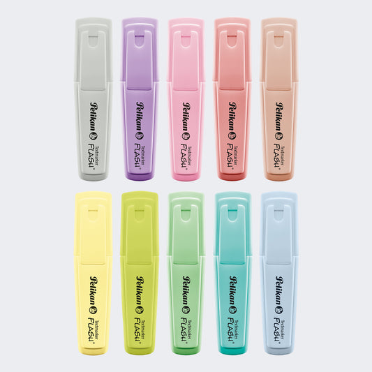 CJ X10 TEXTMARKER FLASH PASTEL PETALOS