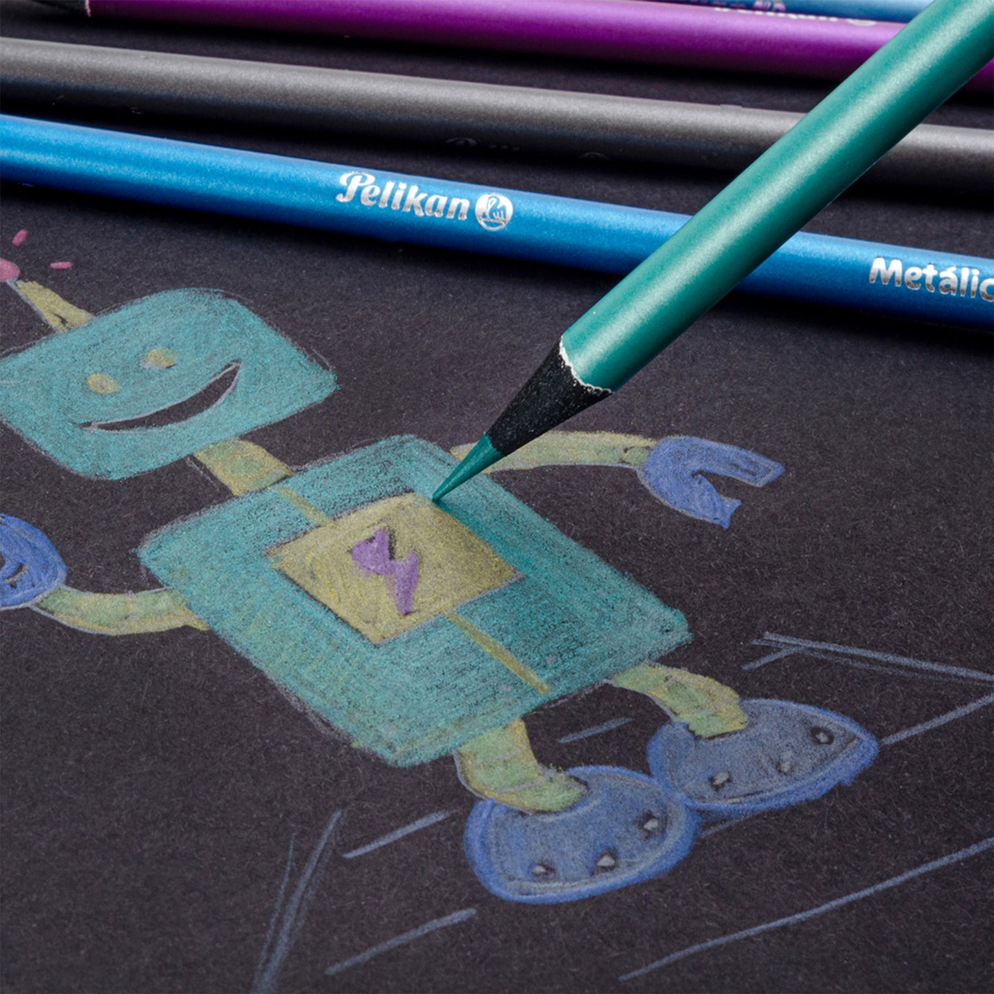 LÁPICES DE COLORES METÁLICOS