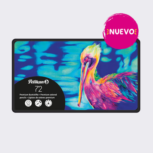 LAPICES DE COLORES SUPER PREMIUM CJ/72 HEXAGONAL (CAJA METALICA