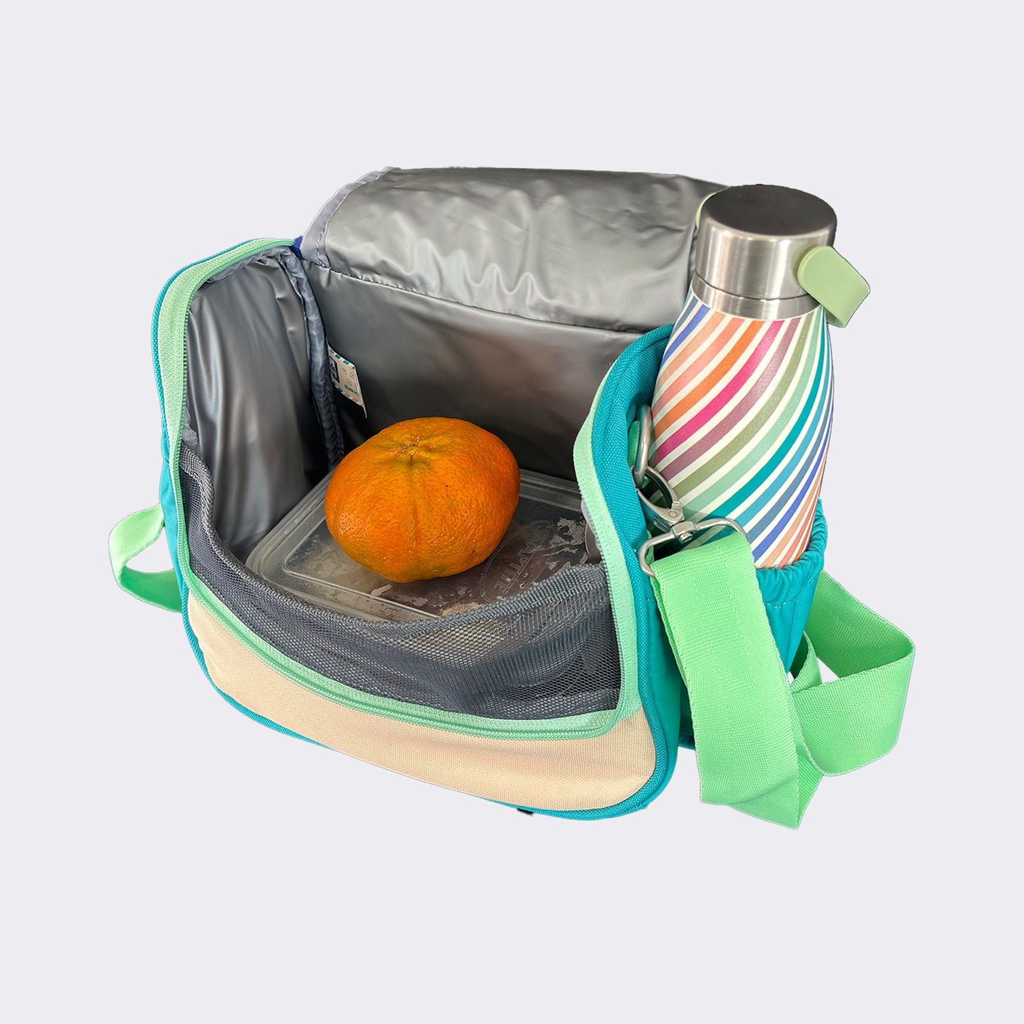 PORTA ALIMENTOS OXFORD COLORBLOCK ICE MINT