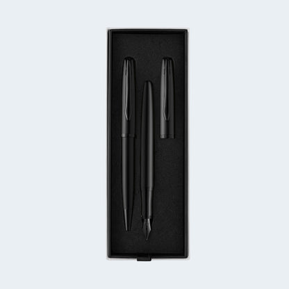 SET JAZZ NOBLE ELEGANCE BLACK BOLÍGRAFO + PLUMA FUENTE