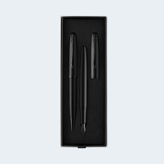 SET JAZZ NOBLE ELEGANCE BLACK BOLÍGRAFO + PLUMA FUENTE