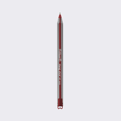 BOLÍGRAFO HANG STICK PUNTA AGUJA CJ/12 ROJO