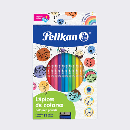 LÁPICES DE COLORES X36
