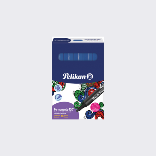 MARCADOR PERMANENTE 420® CJ/10 AZUL