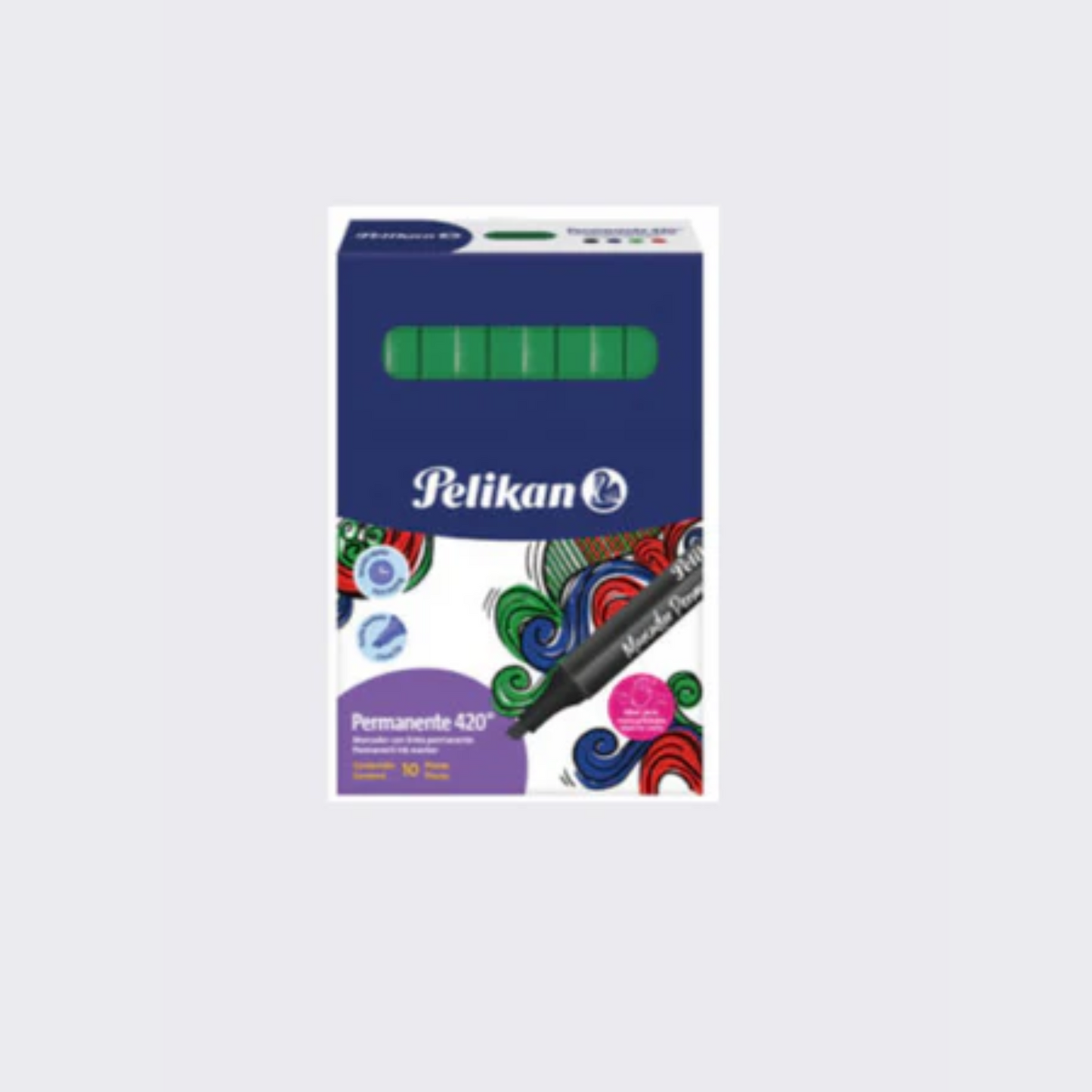 MARCADOR PERMANENTE 420® CJ/10 VERDE