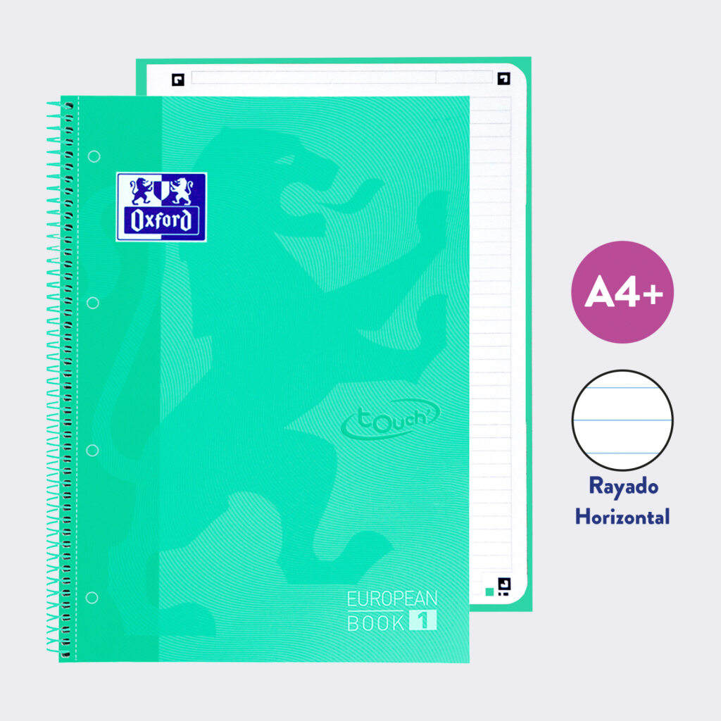 OXFORD TOUCH EUROPEANBOOK 1 MATERIA RAYADO ICE MINT