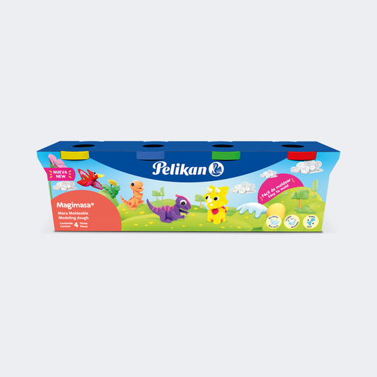 PLASTILINA MOLDEABLE MAGIMASA CJ/4 COL SURT