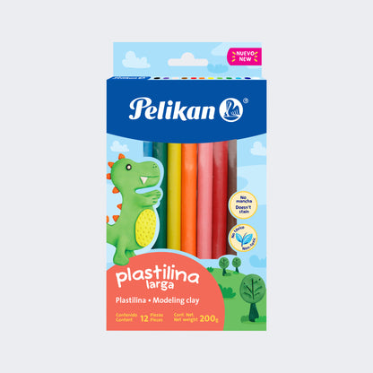 PLASTILINA LARGA X 12 UNIDADES