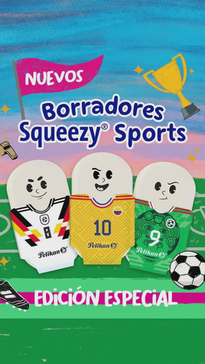BORRADORES SQUEEZY SPORTS CAJA X 16 UND - COLECCIONABLES PAÍSES MUNDIAL 2026